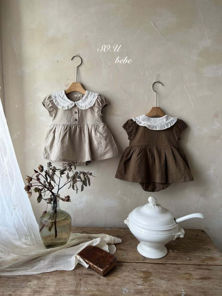 So U - Korean Baby Fashion - #babyboutiqueclothing - Lace Skirt Bodysuit - 6