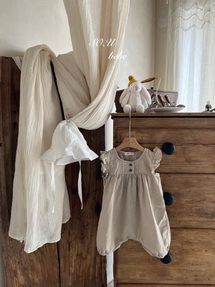 So U - Korean Baby Fashion - #babyboutiqueclothing - Linen Wing Bodysuit - 11