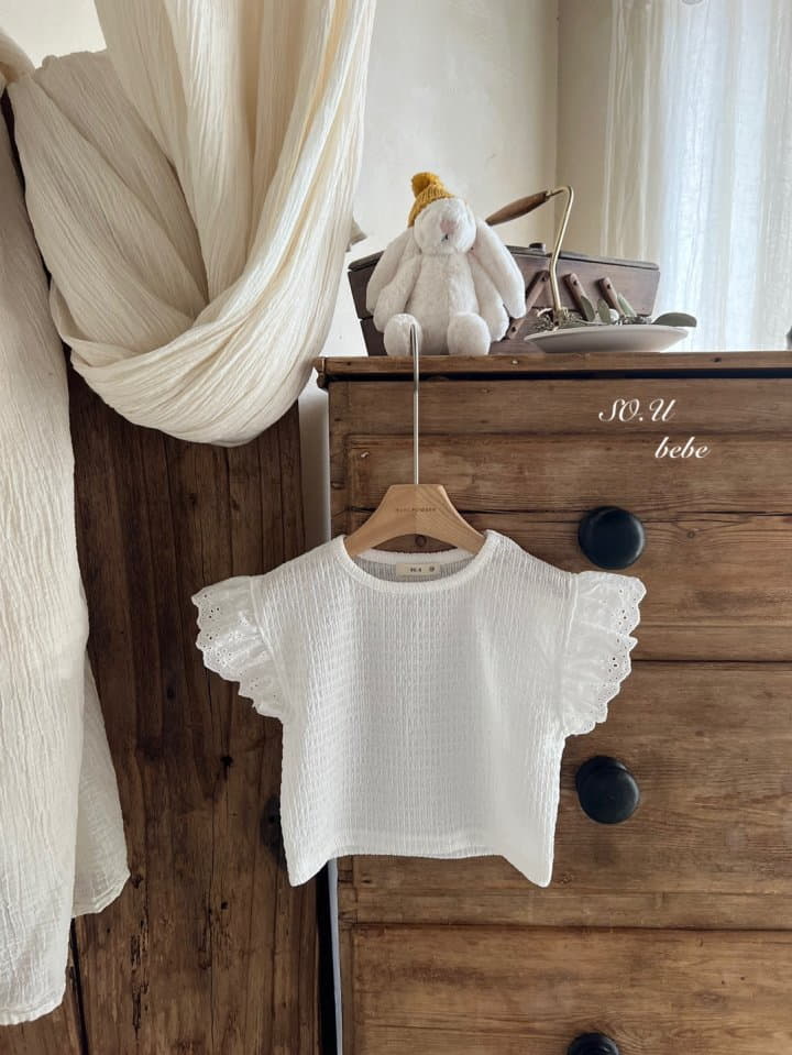 So U - Korean Baby Fashion - #babylifestyle - Lace Wing Tee - 3