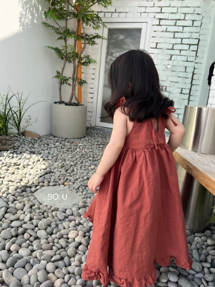 So U - Korean Baby Fashion - #babyootd - Back String One-piece - 3