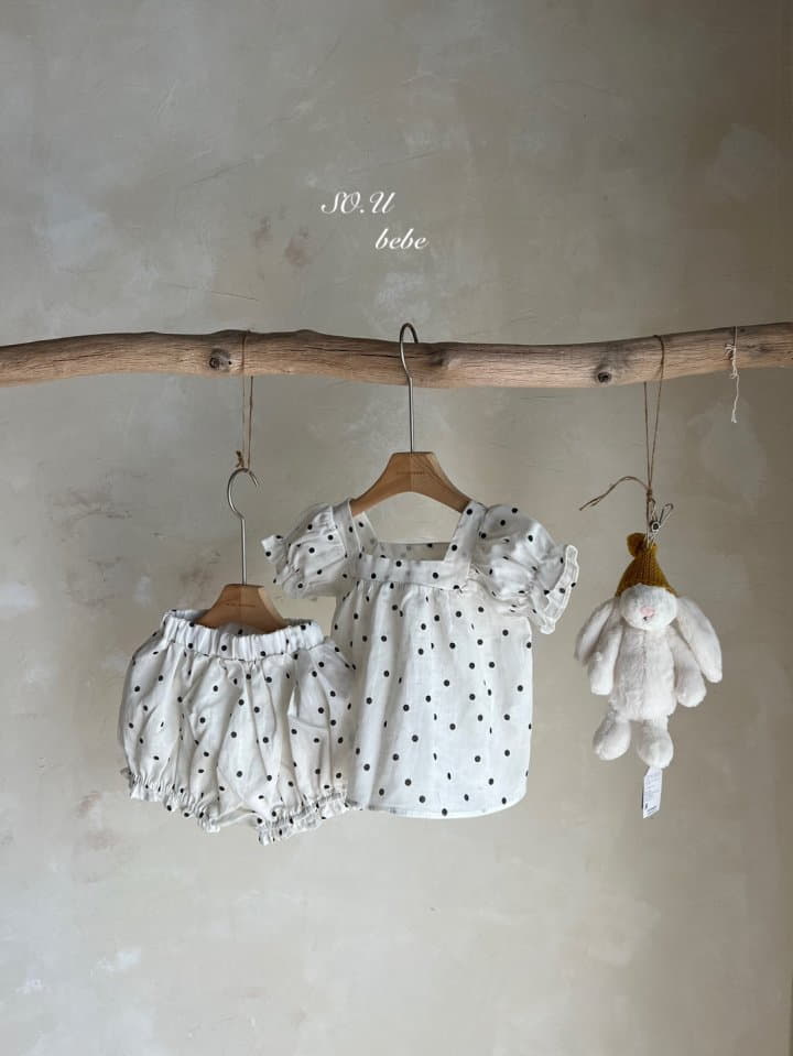 So U - Korean Baby Fashion - #babyoutfit - Dot Frill Bloomer - 10