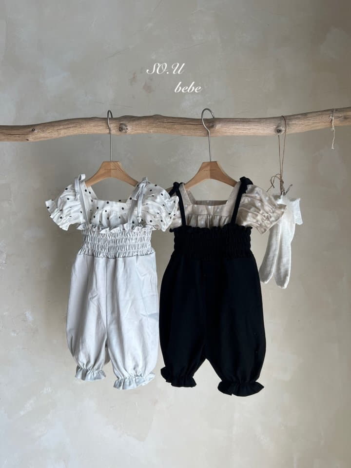 So U - Korean Baby Fashion - #babyoutfit - Square Dot Blouse - 9