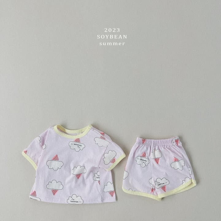 Soybean - Korean Children Fashion - #discoveringself - Ice Cream Top Bottom Set - 7