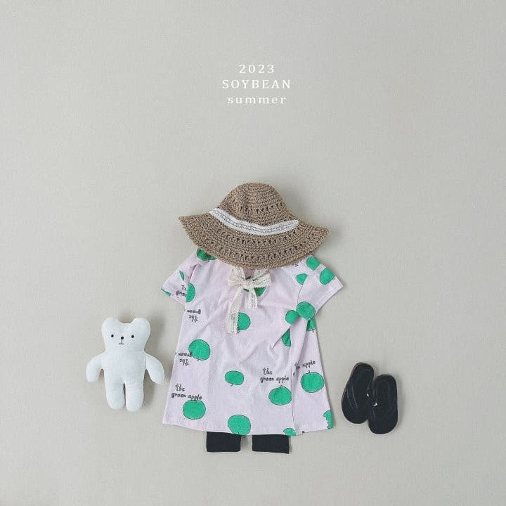 Soybean - Korean Children Fashion - #discoveringself - Apple Long One-piece - 2