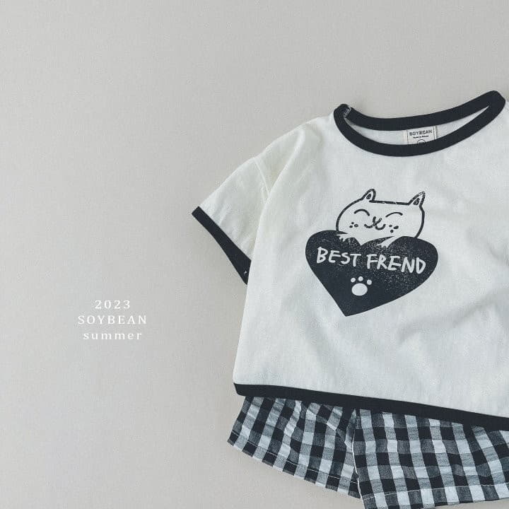 Soybean - Korean Children Fashion - #magicofchildhood - Kitty Top Bottom Set - 4