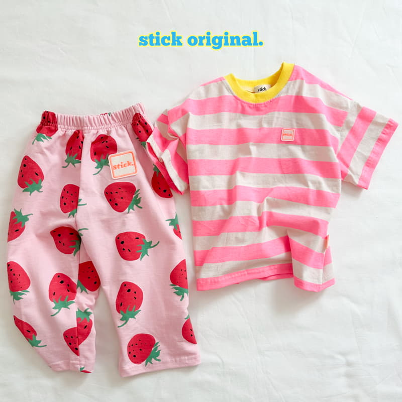 Stick - Korean Children Fashion - #designkidswear - Strawberry Pants - 3