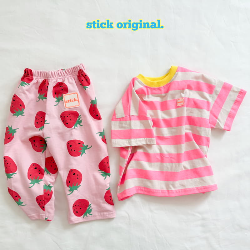 Stick - Korean Children Fashion - #designkidswear - Strawberry Pants - 4