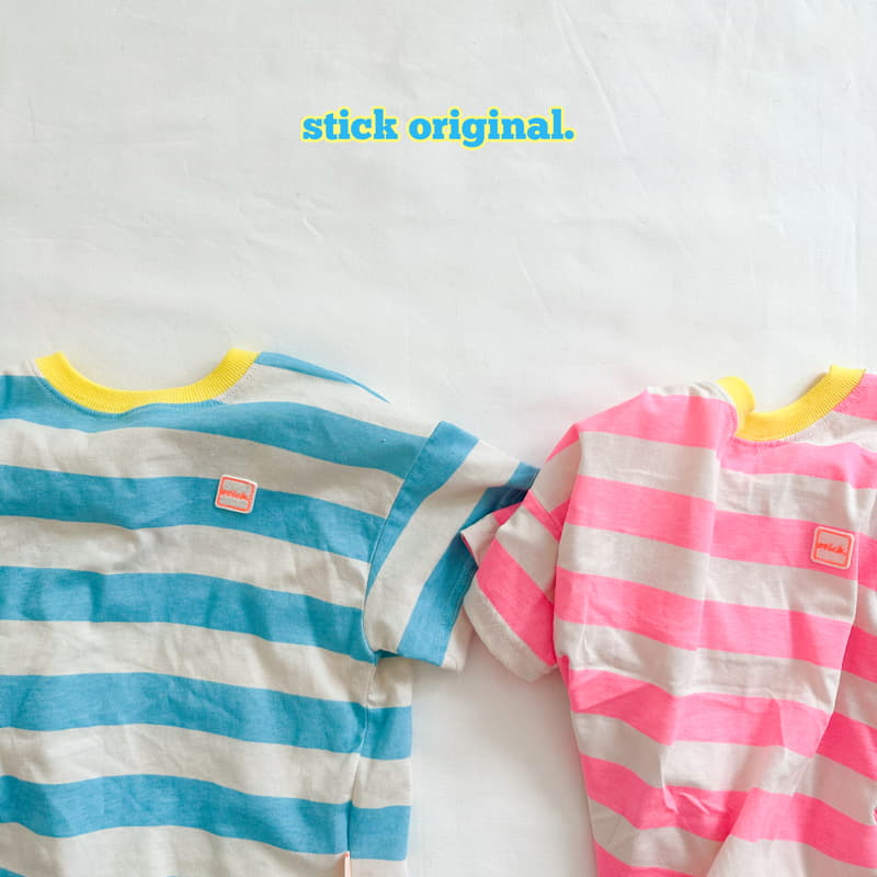 Stick - Korean Children Fashion - #littlefashionista - Stripes Tee - 2