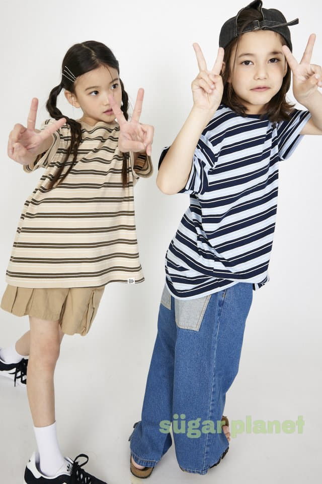 Sugar Planet - Korean Children Fashion - #childofig - Stripes Tee