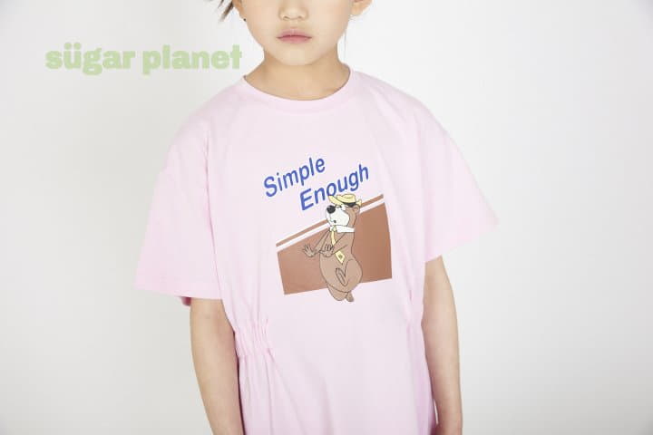 Sugar Planet - Korean Children Fashion - #designkidswear - Enough Shirring Bear One-piece