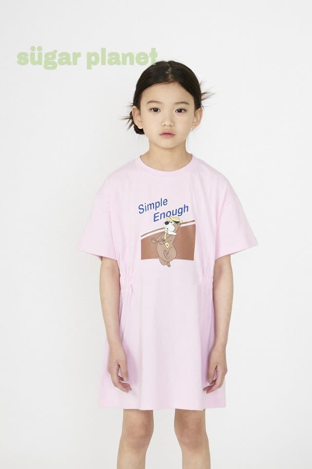 Sugar Planet - Korean Children Fashion - #discoveringself - Enough Shirring Bear One-piece - 2