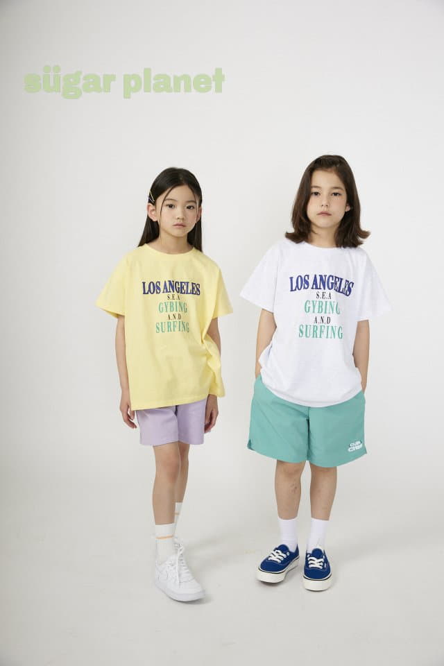 Sugar Planet - Korean Children Fashion - #fashionkids - Los Angel Surfing Tee with Mom - 10