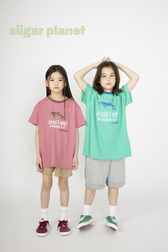 Sugar Planet - Korean Children Fashion - #kidsshorts - Dolphine Tee with Mom - 9