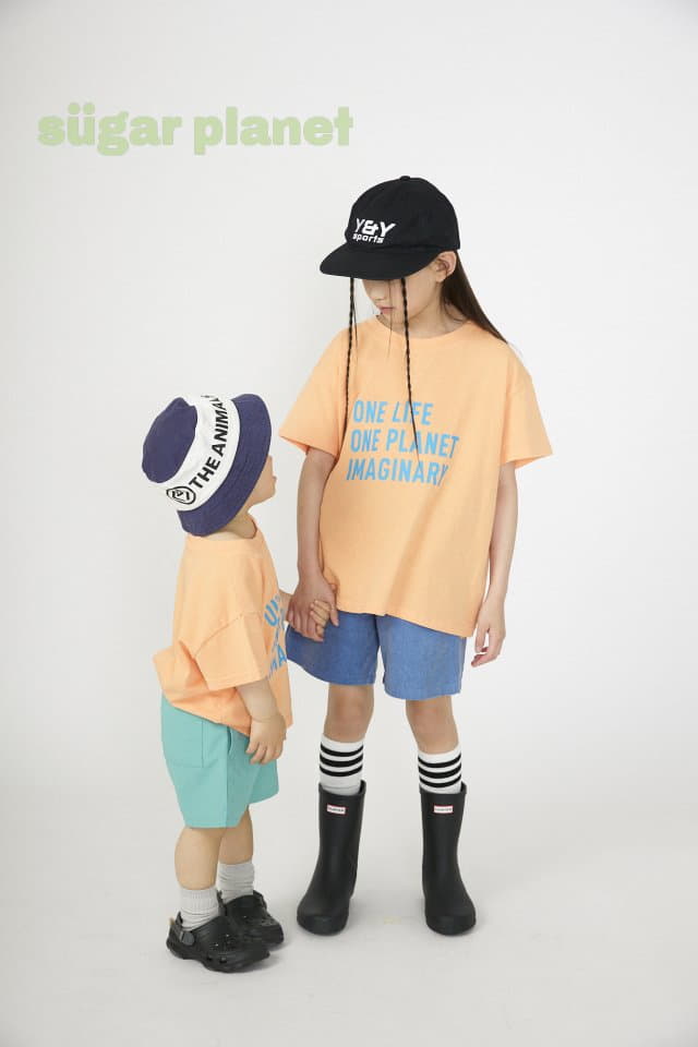 Sugar Planet - Korean Children Fashion - #kidsshorts - One Planet Tee - 4