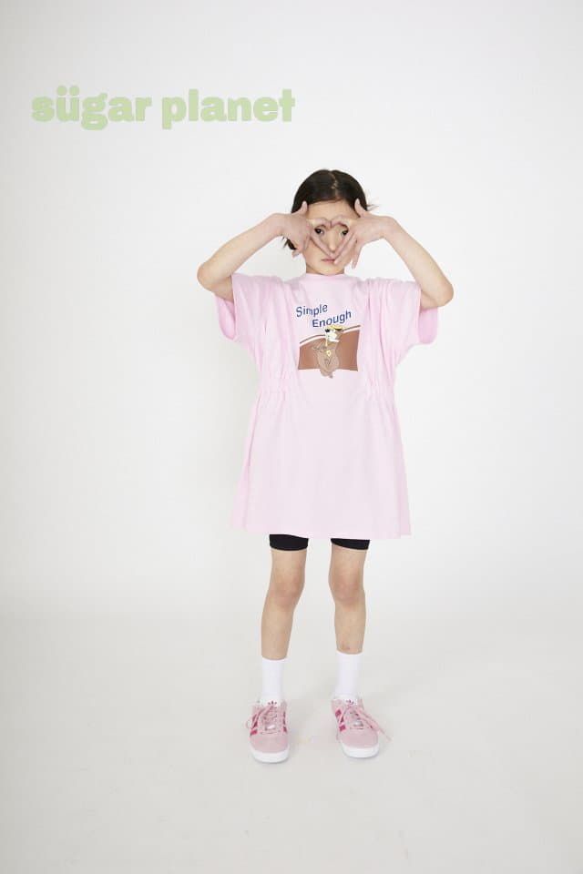 Sugar Planet - Korean Children Fashion - #minifashionista - Enough Shirring Bear One-piece - 10