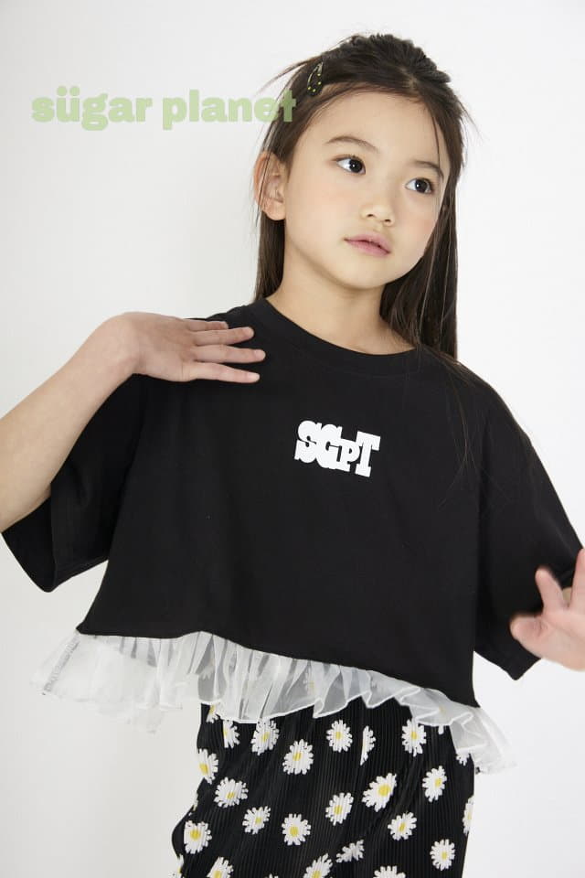 Sugar Planet - Korean Children Fashion - #prettylittlegirls - SGPT Crop Sha Tee - 3