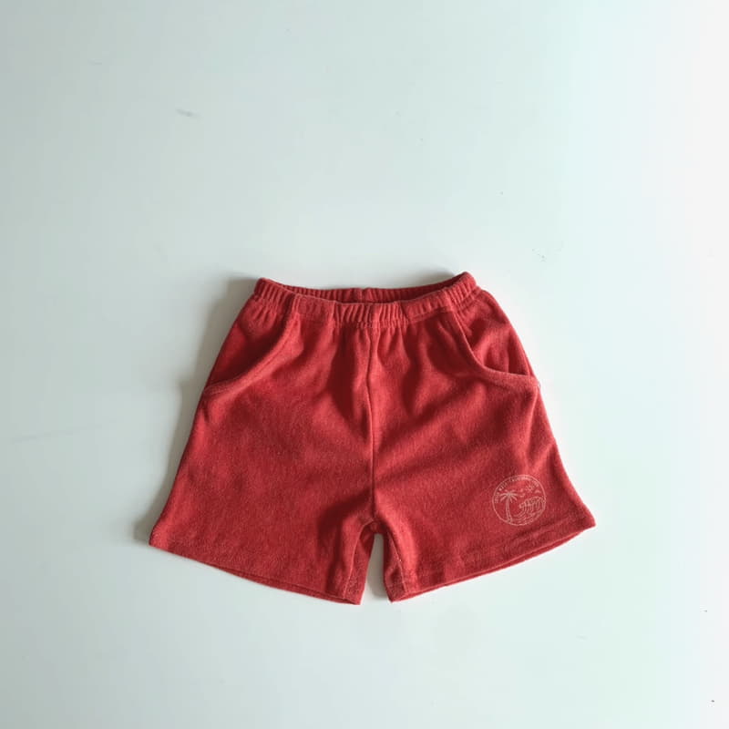 Sunday Closet - Korean Children Fashion - #Kfashion4kids - Palm Terry Shorts - 6