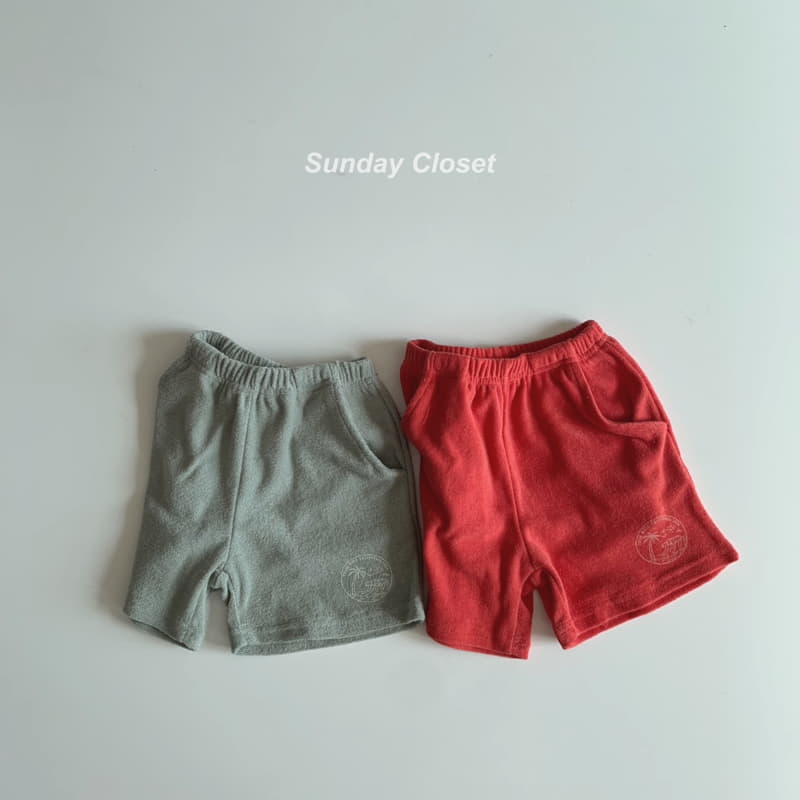 Sunday Closet - Korean Children Fashion - #fashionkids - Palm Terry Shorts - 2