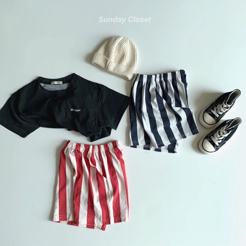 Sunday Closet - Korean Children Fashion - #kidsshorts - Marine Stripes Shorts