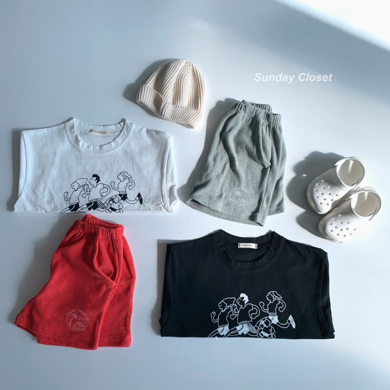 Sunday Closet - Korean Children Fashion - #magicofchildhood - Palm Terry Shorts - 8