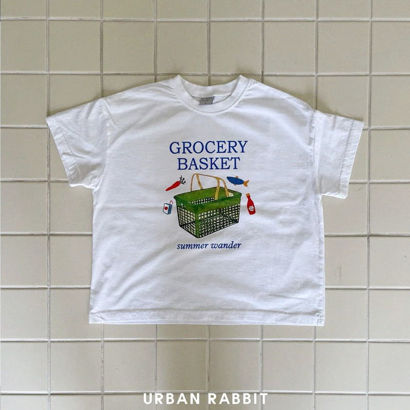 Urban Rabbit - Korean Children Fashion - #kidsshorts - Green Basket Tee - 11