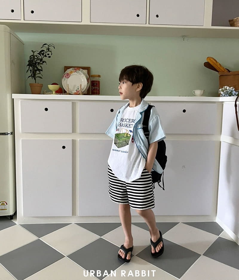 Urban Rabbit - Korean Children Fashion - #minifashionista - Green Basket Tee