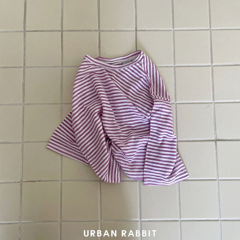 Urban Rabbit - Korean Children Fashion - #todddlerfashion - Loose Stripes Tee - 8