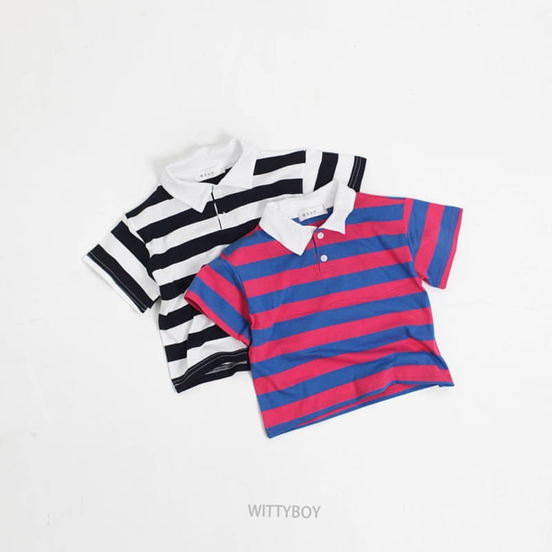 Witty Boy - Korean Children Fashion - #Kfashion4kids - Frime Collar Tee - 2