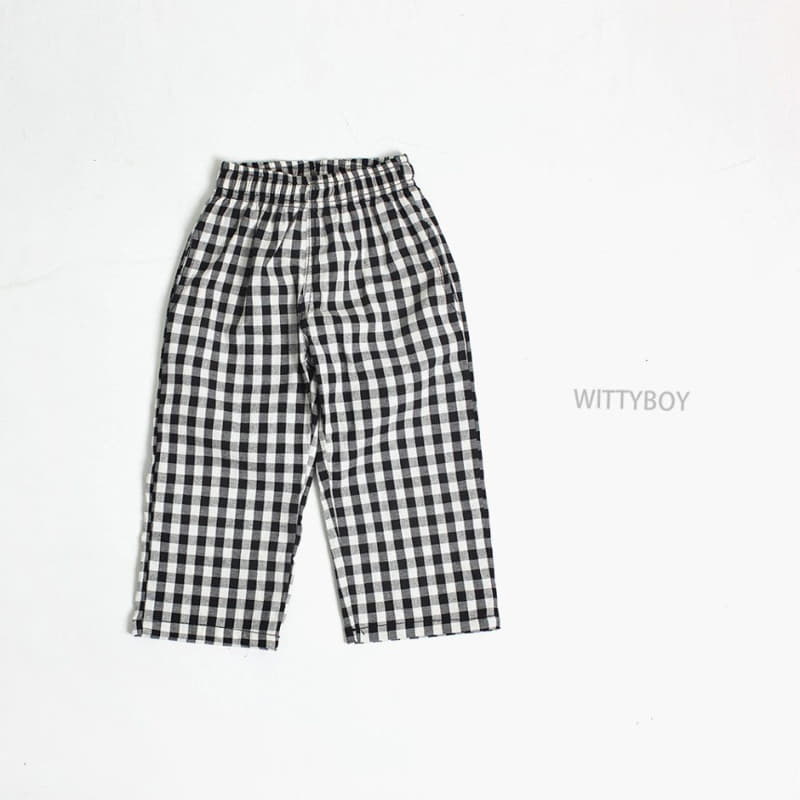 Witty Boy - Korean Children Fashion - #childofig - Momo Check Pants