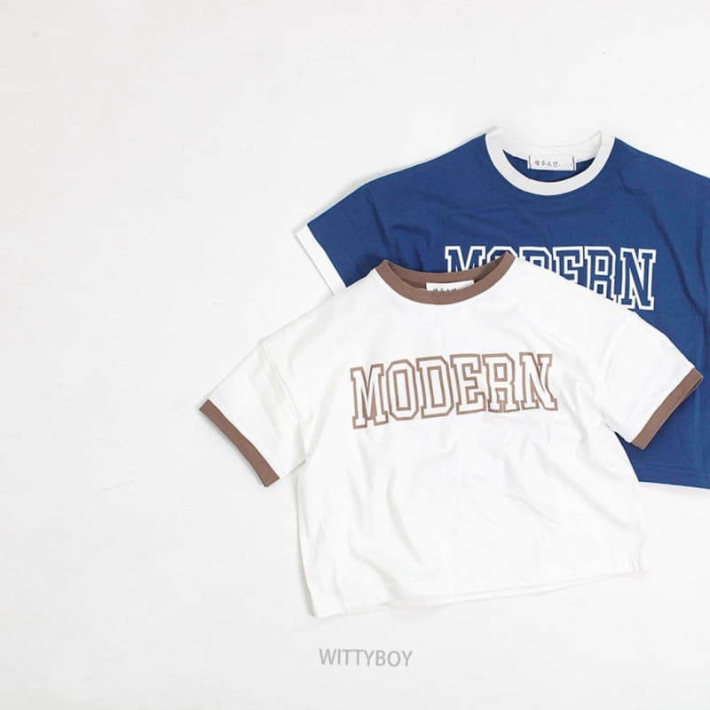 Witty Boy - Korean Children Fashion - #childrensboutique - Modern Tee