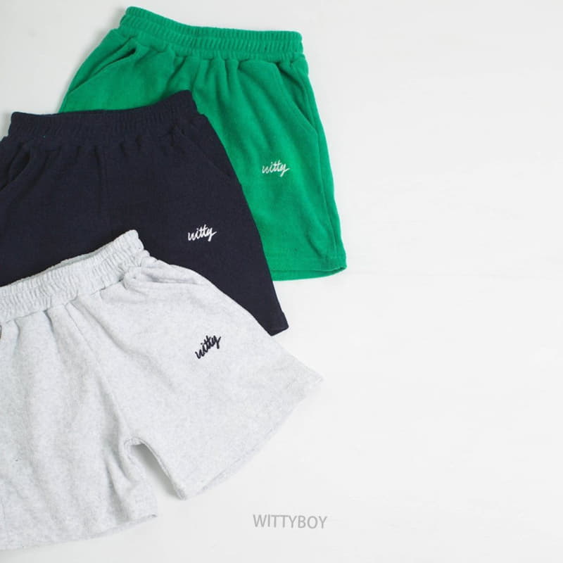 Witty Boy - Korean Children Fashion - #childrensboutique - W Terry Pants