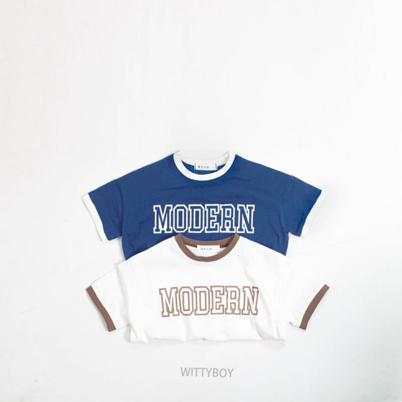 Witty Boy - Korean Children Fashion - #designkidswear - Modern Tee - 2