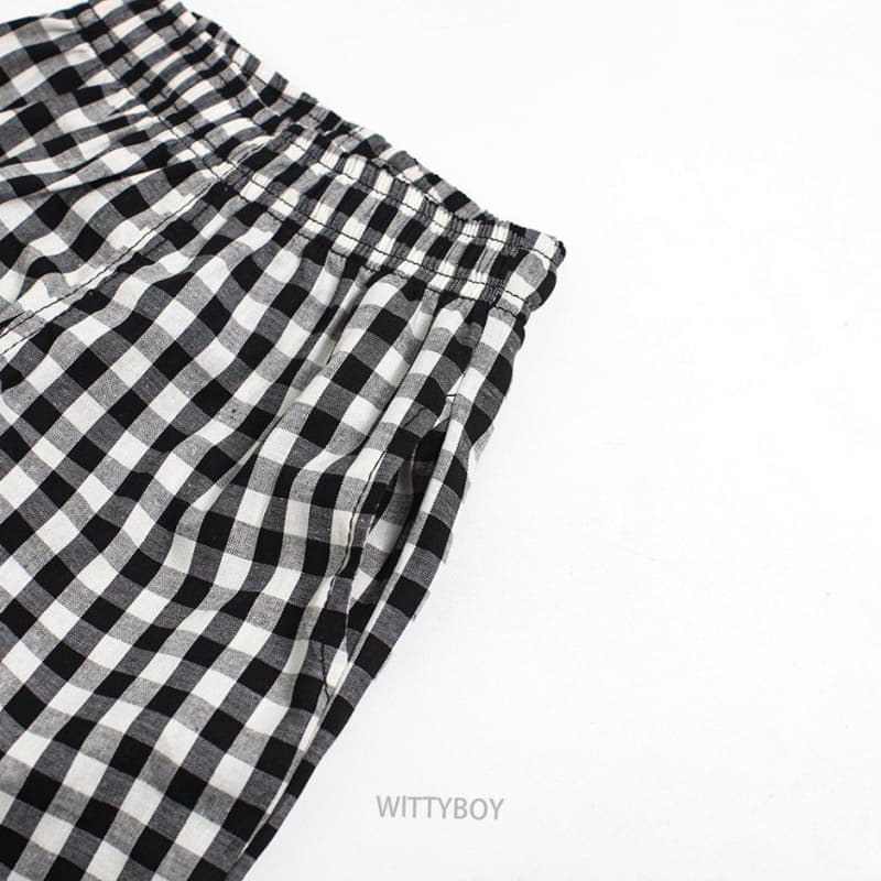 Witty Boy - Korean Children Fashion - #designkidswear - Momo Check Pants - 4