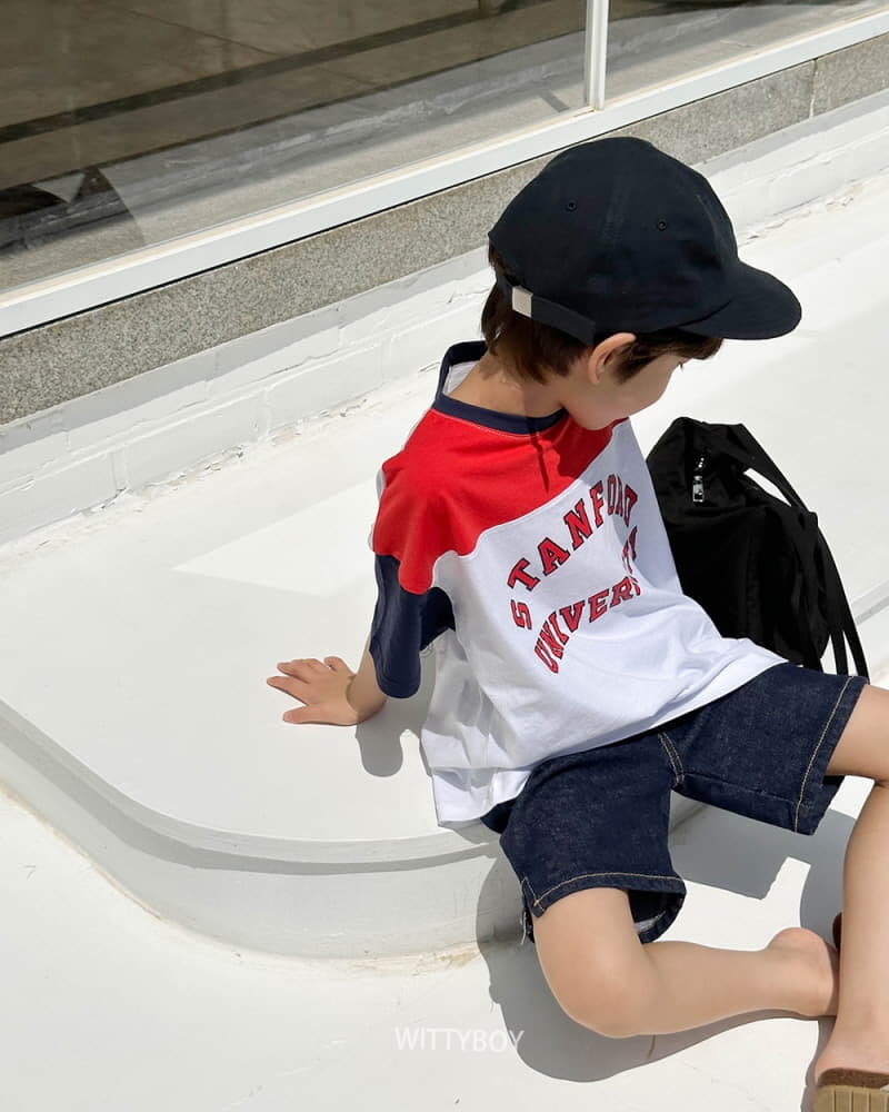 Witty Boy - Korean Children Fashion - #discoveringself - Block Tee - 12