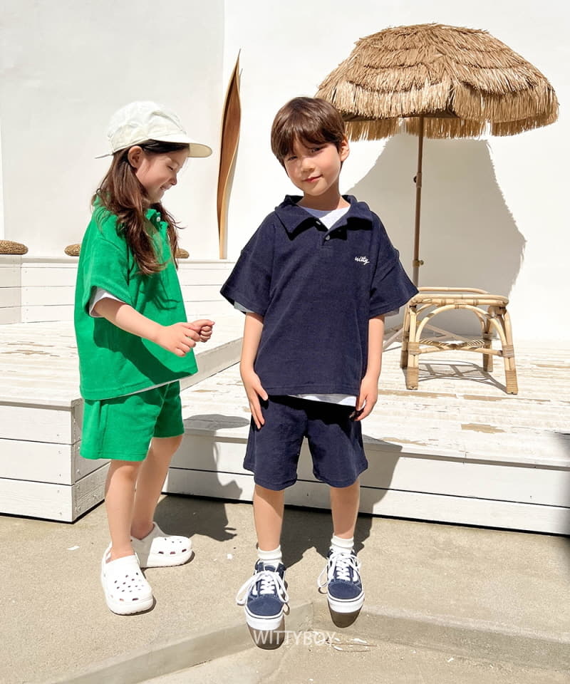 Witty Boy - Korean Children Fashion - #designkidswear - W Terry Tee - 4