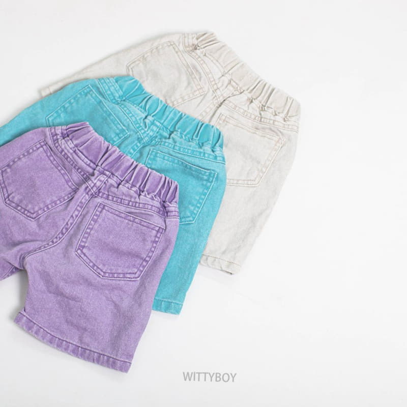 Witty Boy - Korean Children Fashion - #kidsshorts - Pigment Dyeing Pants - 5