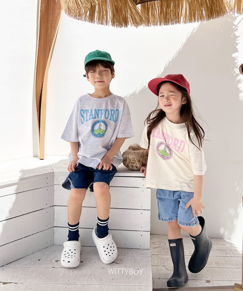 Witty Boy - Korean Children Fashion - #kidsshorts - Stanford Tee - 5