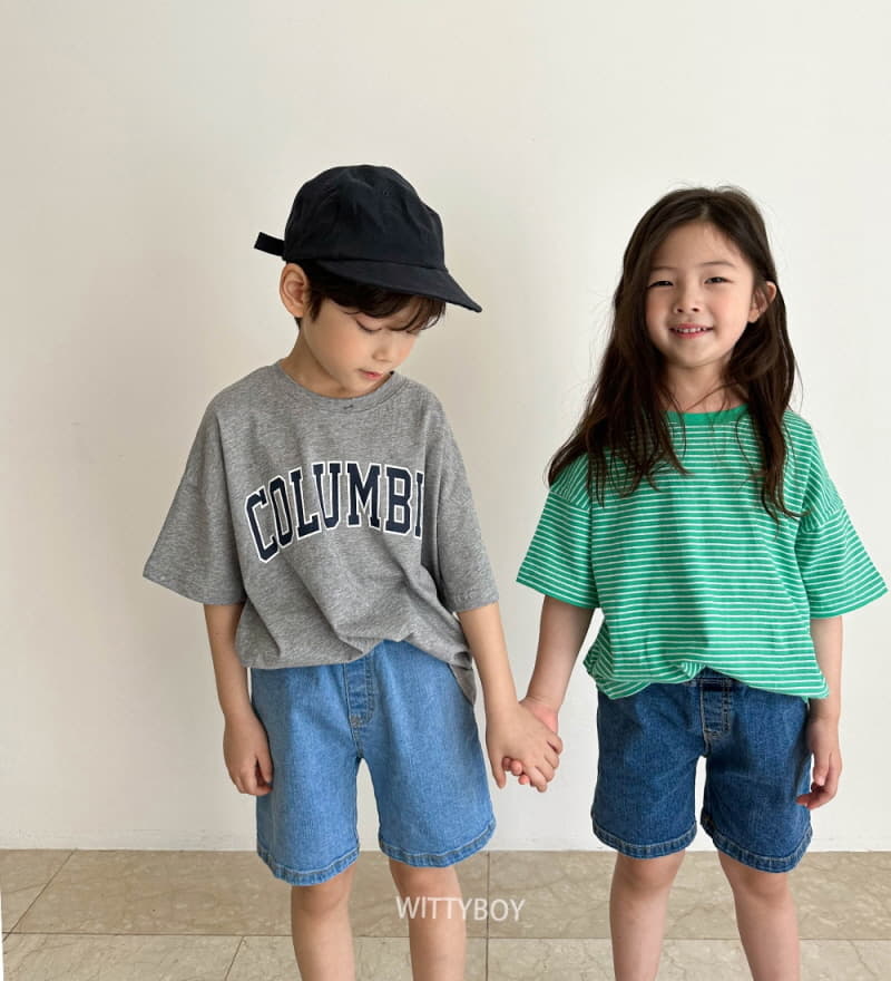 Witty Boy - Korean Children Fashion - #kidsstore - Lime Stripes Tee - 4