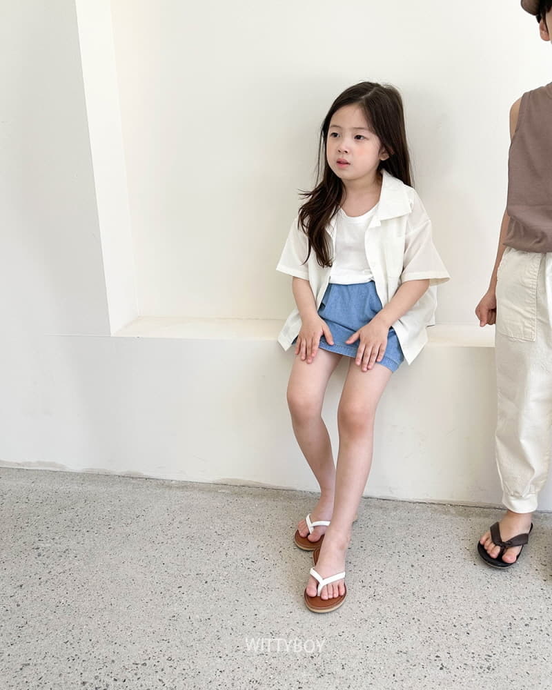 Witty Boy - Korean Children Fashion - #littlefashionista - Bunny Denim Skirt - 10