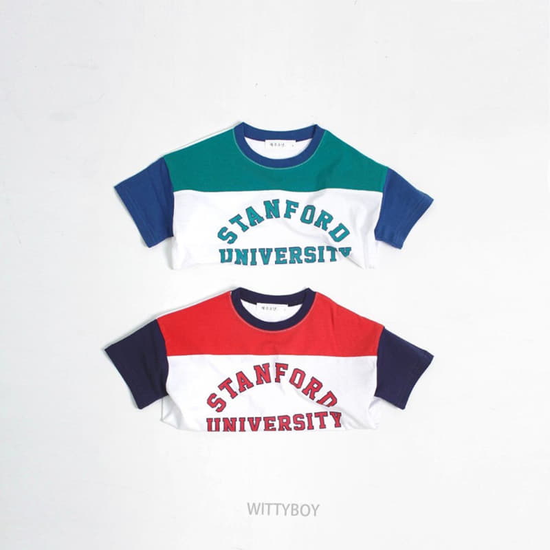 Witty Boy - Korean Children Fashion - #magicofchildhood - Block Tee - 3