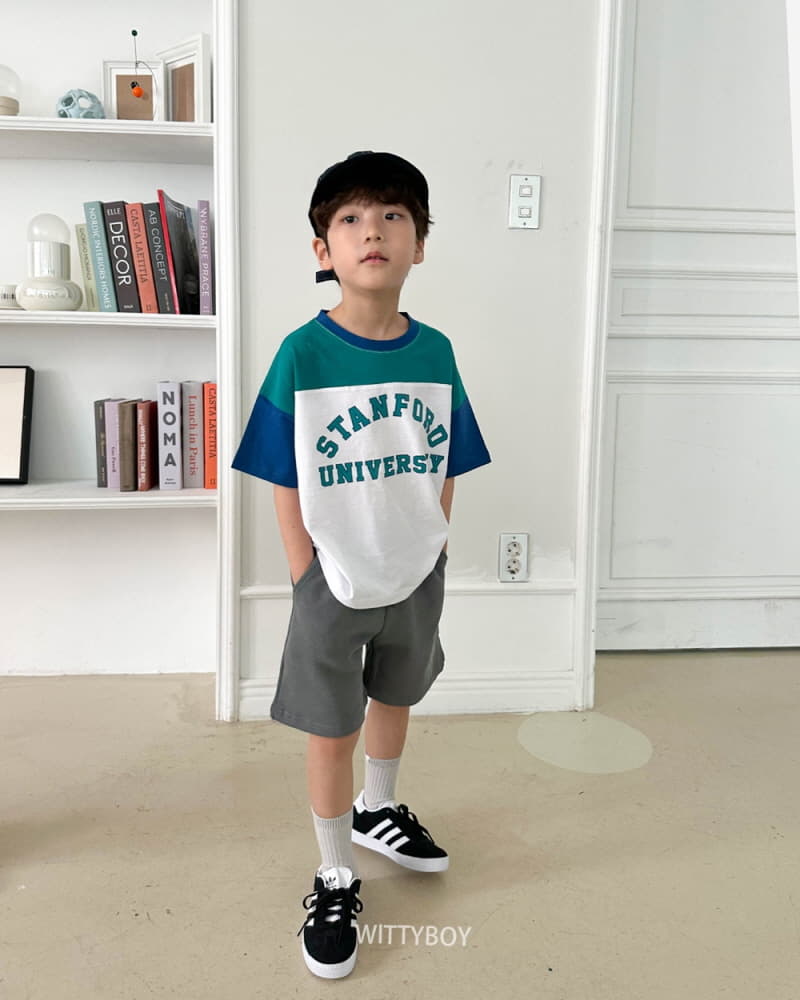 Witty Boy - Korean Children Fashion - #magicofchildhood - Block Tee - 5