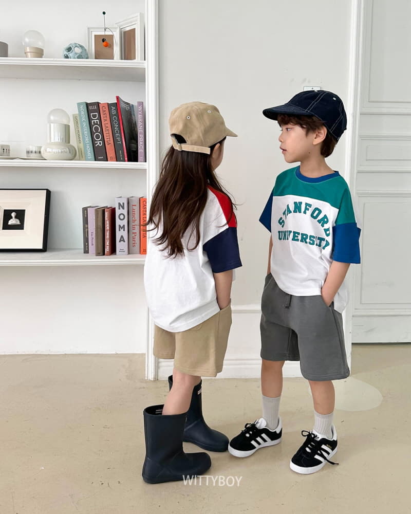 Witty Boy - Korean Children Fashion - #minifashionista - Block Tee - 6