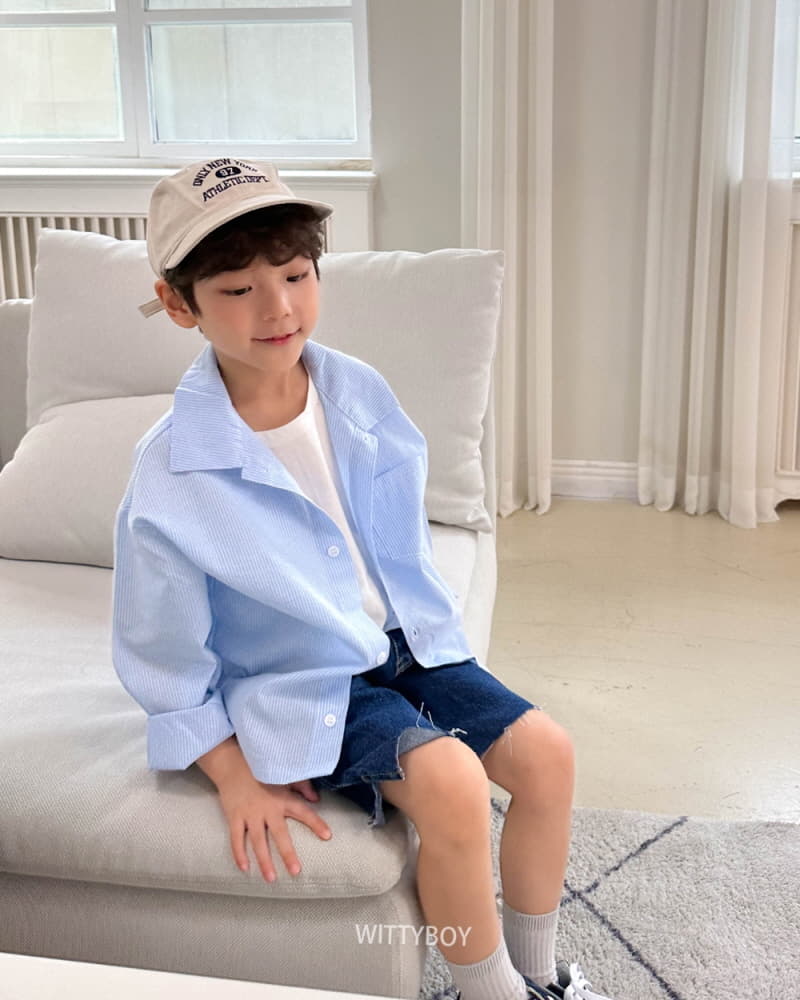 Witty Boy - Korean Children Fashion - #minifashionista - Sky Shirt - 12