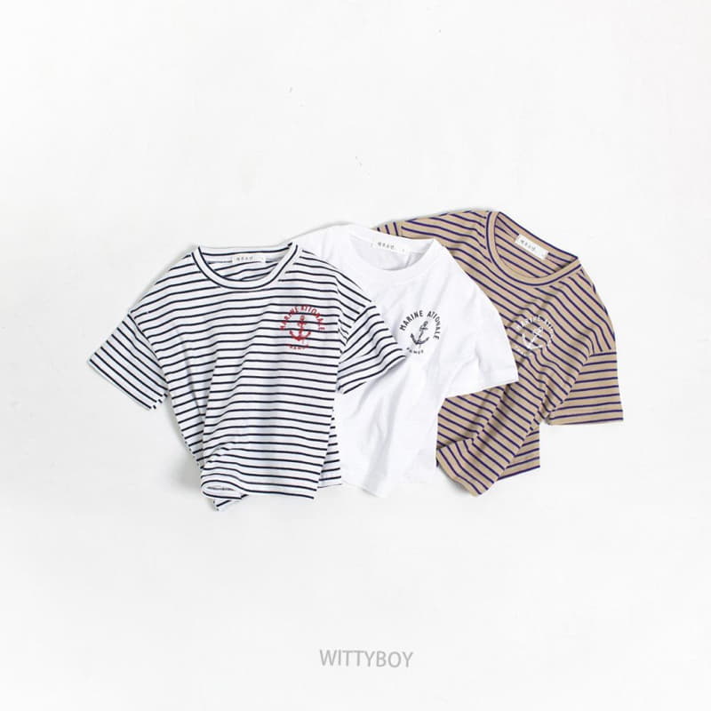 Witty Boy - Korean Children Fashion - #prettylittlegirls - Marine Stripes Tee - 2