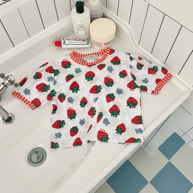 Yellow Factory - Korean Children Fashion - #childofig - Strawberry Tee - 12