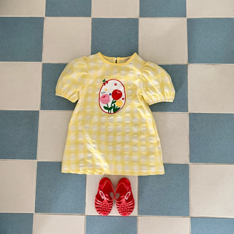 Yellow Factory - Korean Children Fashion - #childrensboutique - Cherry One-piece