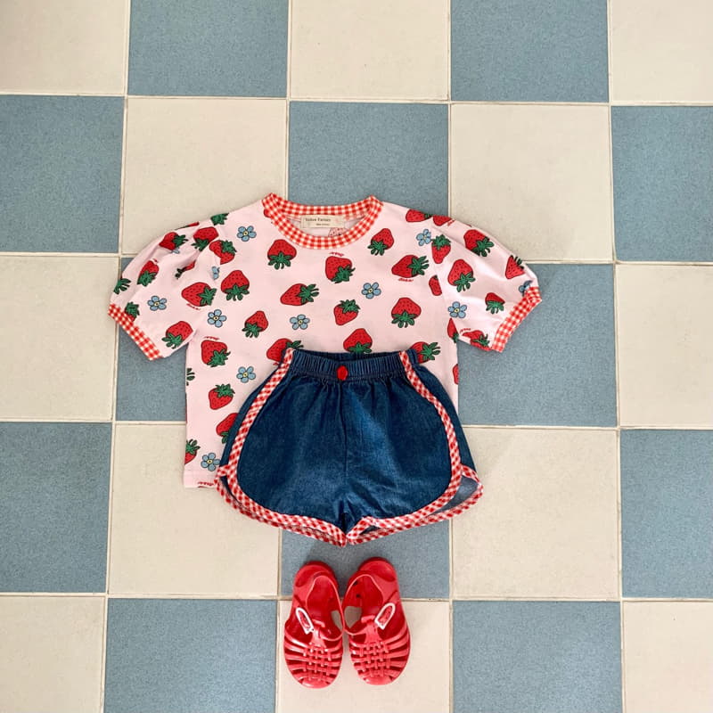 Yellow Factory - Korean Children Fashion - #magicofchildhood - Strawberry Tee - 6