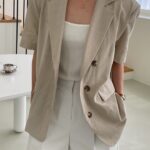 Linen Short Sleeves Jacket