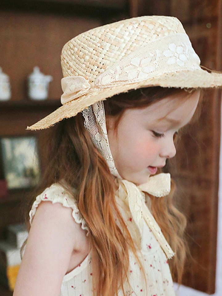 Lace Straw Hat