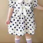 Bebe Dot Ribbon One-piece